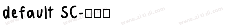 default SC字体转换